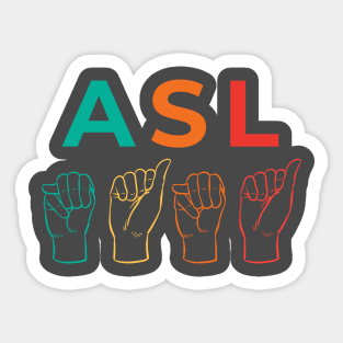 ASL Mama Sign Sticker